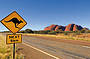 Kangaroo road sign at Kata Tjuta